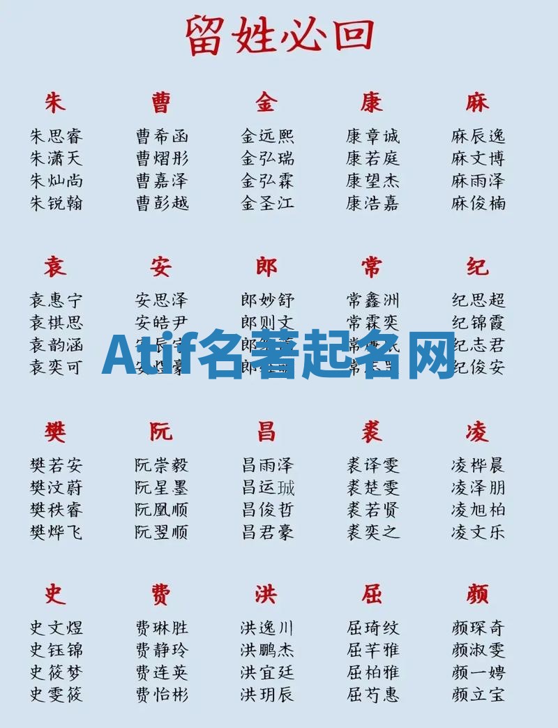 Atif名著起名网