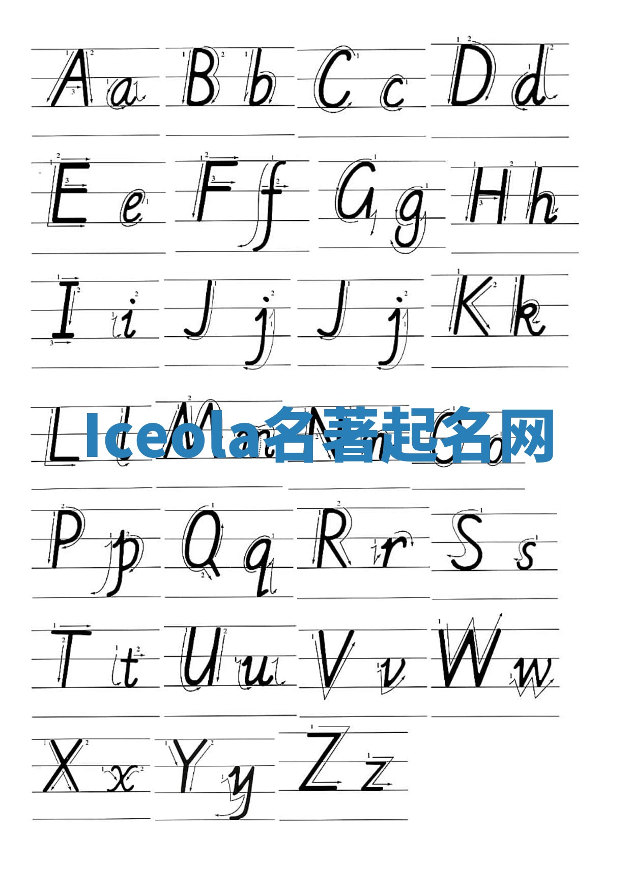 Iceola名著起名网