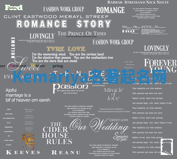 Kemariya名著起名网