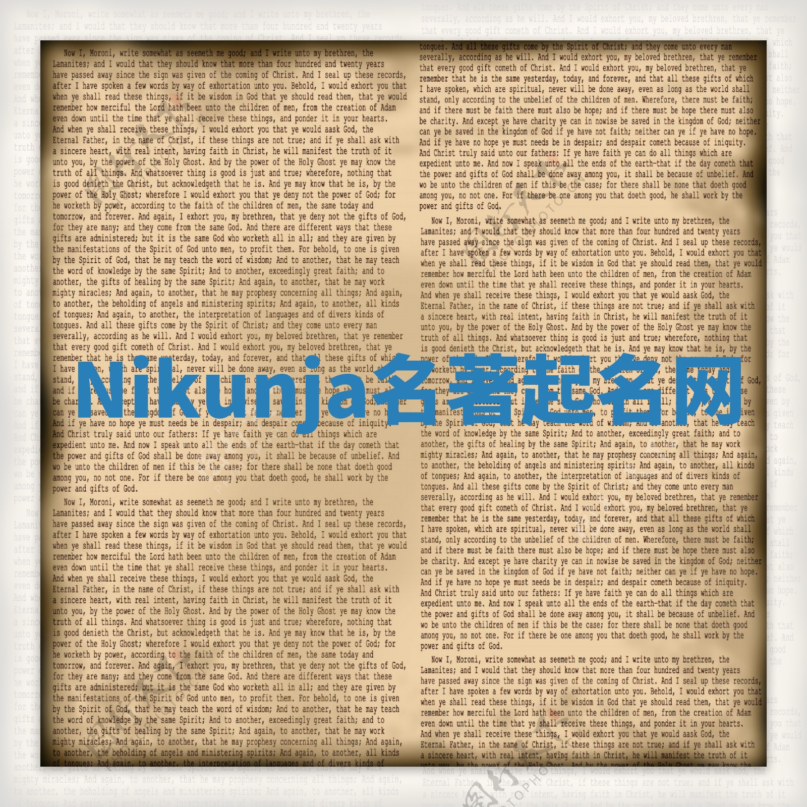 Nikunja名著起名网