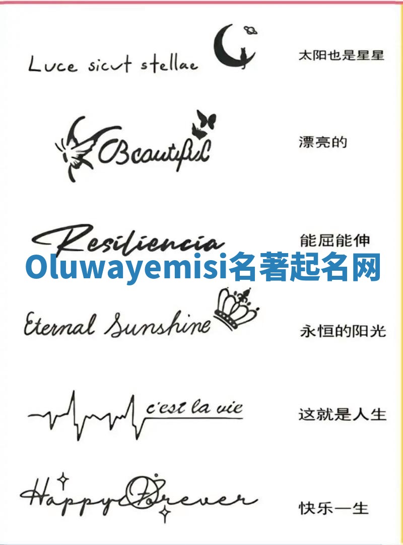 Oluwayemisi名著起名网