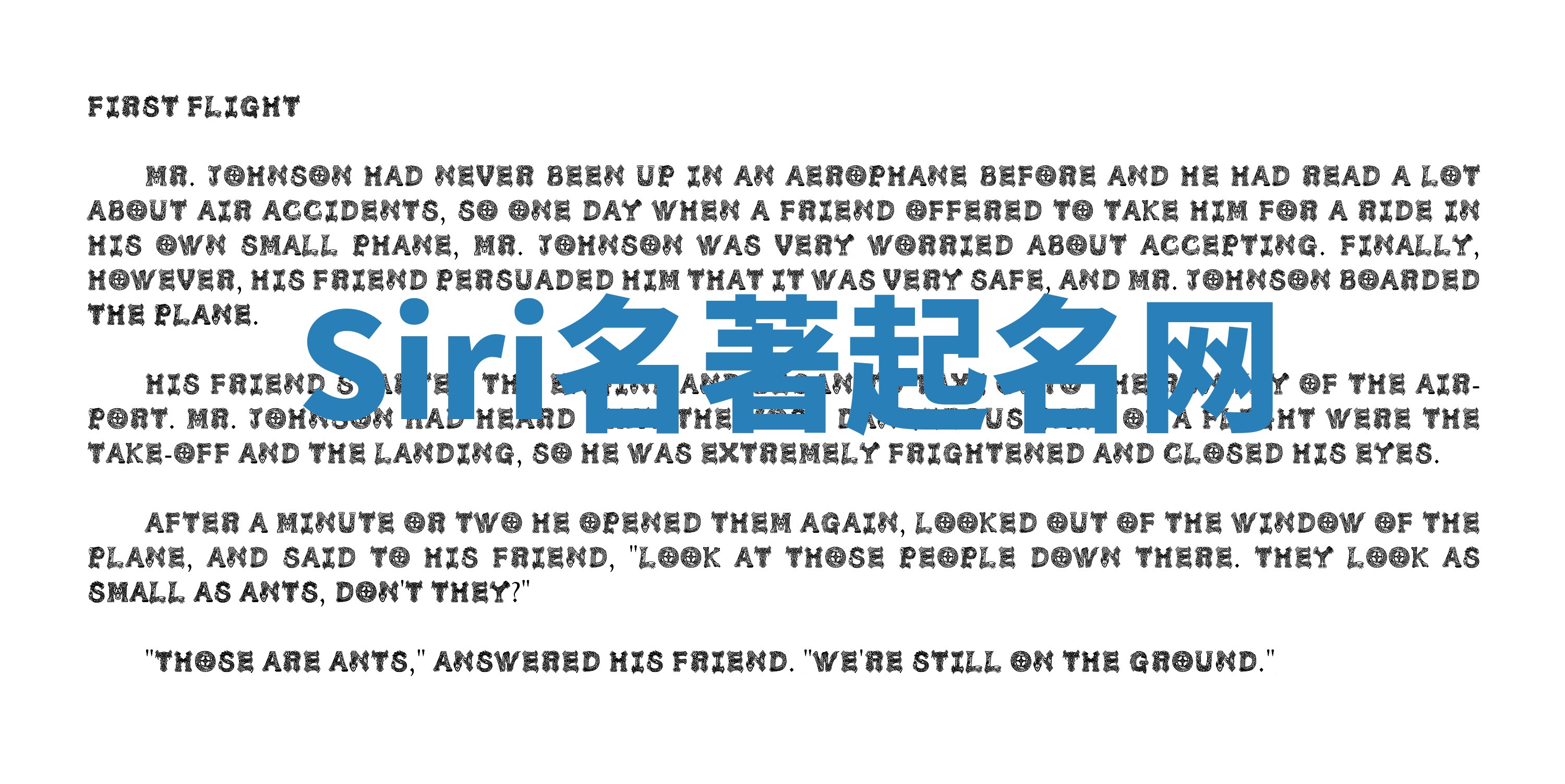 Siri名著起名网 Siri名著起名网